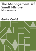 The_management_of_small_history_museums